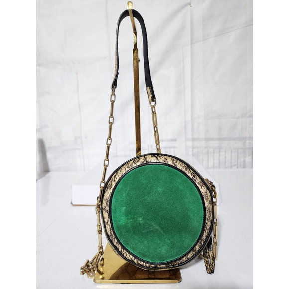 GUCCI GG Supreme Monogram Patchwork Cat Round Shoulder Bag Beige/Brown - Picture 3 of 16